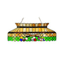 Meyda 32"L Green Billiard Oblong Pendant 28500