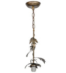 Meyda 7"W Oak Leaf Antique Copper Pendant Hardware 28729