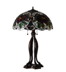 Meyda 30" High Renaissance Rose Table Lamp- 28804