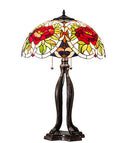 Meyda 30" High Renaissance Rose Table Lamp- 28804