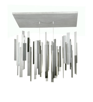 Meyda 36"Sq Feng Shui Semi-Flushmount 29224