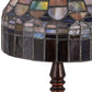 Meyda 14"H Tiffany Candice Mini Lamp - 29485