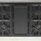 Kucht 36-Inch 6 Burner Gas Rangetop in Stainless Steel with Toxedo Black Knob (KFX369T-K)