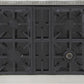 Kucht 30-Inch 4 Burner Gas Rangetop in Stainless Steel with Royal Blue Knob (KFX309T-B)