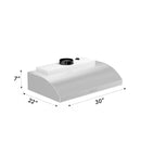 ZLINE 30 in. Under Cabinet Range Hood in Stainless Steel 