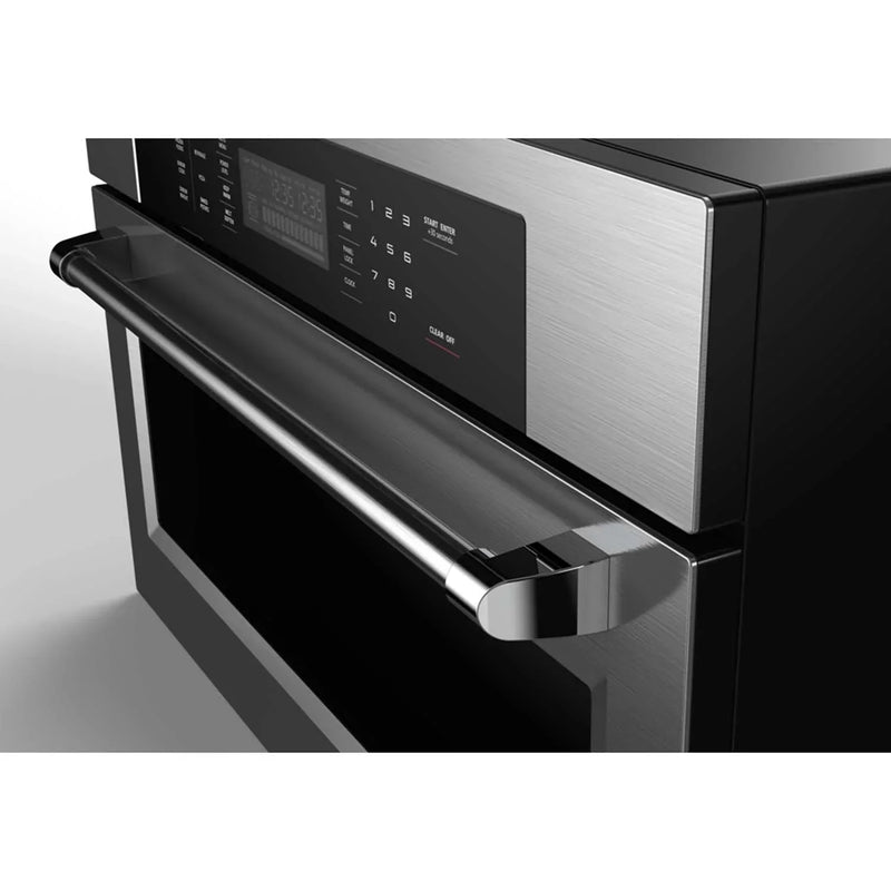 Kucht 5-Piece Appliance Package - 48-Inch Gas Range, Refrigerator, Under Cabinet Hood, Dishwasher, & Microwave Oven in Stainless Steel