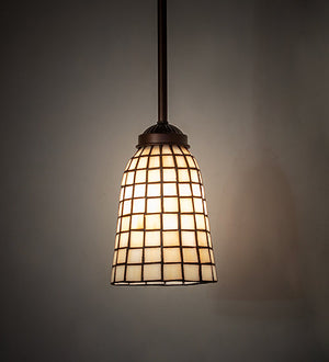Meyda 5" Wide Terra Bone Mini Pendant 30176