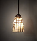 Meyda 5" Wide Terra Bone Mini Pendant 30176