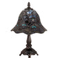 Meyda 13.5"H Tiffany Peacock Feather Mini Lamp '30317