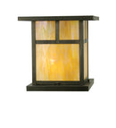 Meyda 14"Sq Hyde Park T Mission Pier Mount 30319