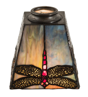 Meyda 5" Square Prairie Dragonfly Shade '30348