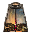 Meyda 5" Square Prairie Dragonfly Shade '30348