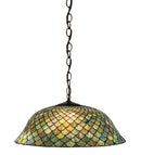 Meyda 24"W Tiffany Fishscale Pendant '30455