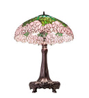Meyda 31" High Tiffany Cabbage Rose Table Lamp- 30513