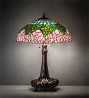 Meyda 31" High Tiffany Cabbage Rose Table Lamp- 30513