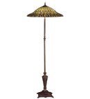 Meyda 65"H Tiffany Lotus Leaf Floor Lamp 30994