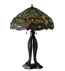 Meyda 31" High Tiffany Hanginghead Dragonfly Table Lamp - 31109