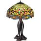 Meyda 31" High Tiffany Hanginghead Dragonfly Table Lamp - 31109