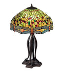 Meyda 31" High Tiffany Hanginghead Dragonfly Table Lamp - 31109