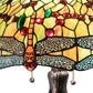 Meyda 31" High Tiffany Hanginghead Dragonfly Table Lamp - 31109