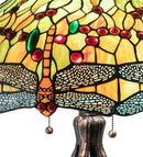 Meyda 31" High Tiffany Hanginghead Dragonfly Table Lamp - 31109