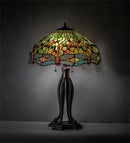 Meyda 31" High Tiffany Hanginghead Dragonfly Table Lamp - 31109