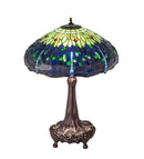 Meyda 31" High Tiffany Hanginghead Dragonfly Table Lamp - 31112