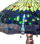 Meyda 31" High Tiffany Hanginghead Dragonfly Table Lamp - 31112