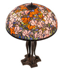 Meyda  32"H Tiffany Magnolia Table Lamp - 31146