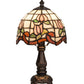 Meyda 12"H Roseborder Mini Lamp '31210