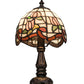 Meyda 12"H Roseborder Mini Lamp '31210