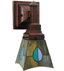 Meyda 5"W Mackintosh Leaf Wall Sconce '31229