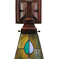 Meyda 5"W Mackintosh Leaf Wall Sconce '31229