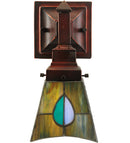 Meyda 5"W Mackintosh Leaf Wall Sconce '31229
