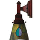 Meyda 5"W Mackintosh Leaf Wall Sconce '31229