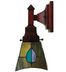 Meyda 5"W Mackintosh Leaf Wall Sconce '31229