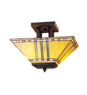 Meyda 16"L Prairie Corn Oblong Flushmount '31243