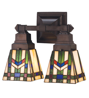 Meyda 12"W Prairie Wheat 2 LT Wall Sconce 31247