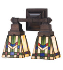 Meyda 12"W Prairie Wheat 2 LT Wall Sconce 31247