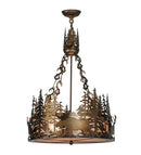 Meyda 22" Wide Moose at Dusk Inverted Pendant 31261