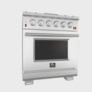 Forno Appliance Package - 30" Gas Range and 30" Refrigerator with Ice Maker, FBDL-019-01CAUS