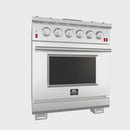 Forno Appliance Package - 30" Gas Range and 30" Refrigerator with Ice Maker, FBDL-019-01CAUS