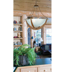 Meyda 31"W Saturn Inverted Pendant 31490