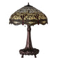 Meyda 31" High Tiffany Hanginghead Dragonfly Table Lamp - 31664