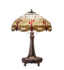 Meyda 31" High Tiffany Hanginghead Dragonfly Table Lamp - 31664