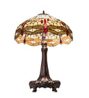Meyda 31" High Tiffany Hanginghead Dragonfly Table Lamp - 31664