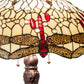 Meyda 31" High Tiffany Hanginghead Dragonfly Table Lamp - 31664
