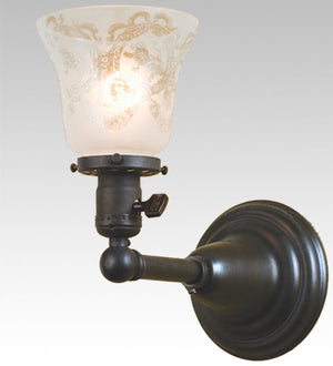 Meyda 5"W Revival Chelsea Wreath & Garland Wall Sconce 36616