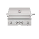 Thor Kitchen 36-Inch 4-Burner Built-In Gas Grill with Sear/Rear Infrared Burner & Rotisserie