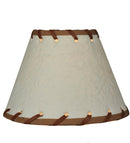 Meyda 6.25"W X 4.25"H Parchment & Rawhide Shade '37252